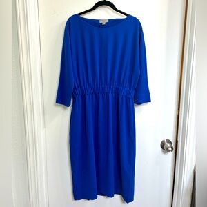 COS Blue 3/4 Sleeve Dress - Sz 8 - GUC